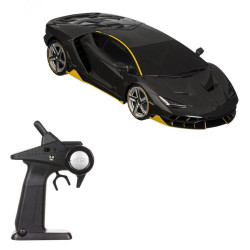 Masinuta cu telecomanda Lamborghini Centenario Neagra  cu lumini si suspensii