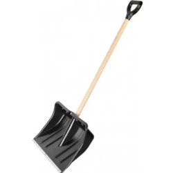 Lopata zapada plastic neagru maner lemn 50 x 40 x 95 cm