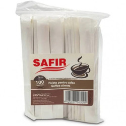 Paletine pentru cafea ambalate individual din lemn 10.5 cm 100 buc/set