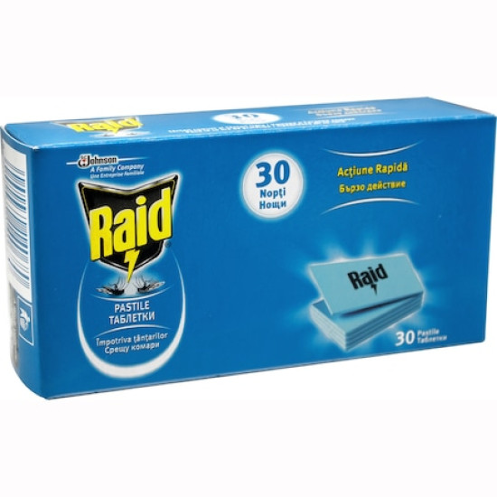 Pastile antitantari Raid 30 buc