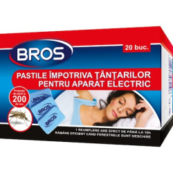 Pastile Bros impotriva tantarilor pentru aparat electric 20 buc