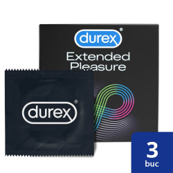 Prezervative Durex Extended Pleasure 3 buc/set