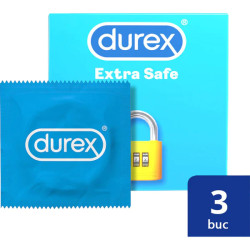 Prezervative Durex Extra Safe 3 buc/set