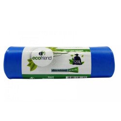 Set 5 buc saci menajeri Ecofriend albastri /negri 120l 10 buc