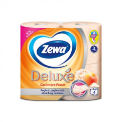 Zewa Deluxe Hartie igienica Cashmere Peach 3 straturi 4 role/set