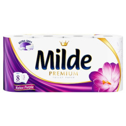 Milde Hartie Igienica 8 Role 3 Straturi Relax Purple