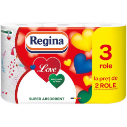 Prosop de bucatarie Regina Love 3 str, 3 role